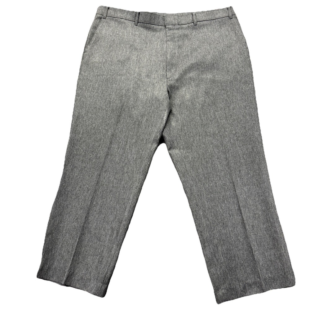VTG Levi's Action Slacks Mens 42x28 Gray Flat‎ Front Dress Pants Made In The USA